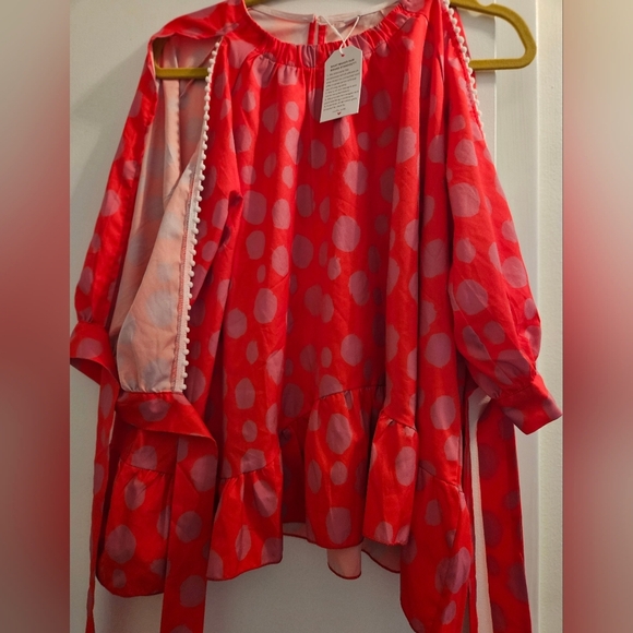 Red Polka Dot Blouse - Picture 1 of 8